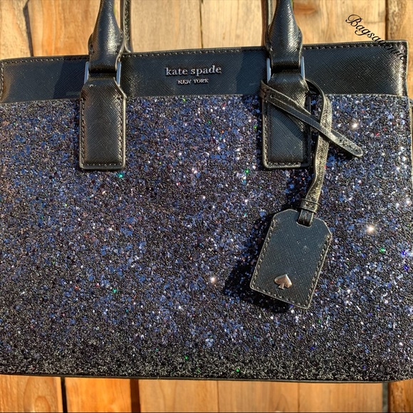 Kate spade Glitter Cameron Medium Satchel Blue - Picture 2 of 8